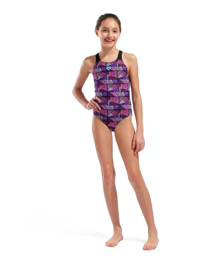Arena | Girl's Swimsuit | Candies | Kids | Pink / Black