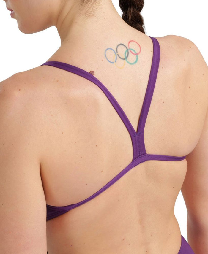 Arena | Team Swimsuit | Challenge Solid | Plum / White