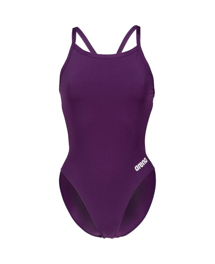 Arena | Team Swimsuit | Challenge Solid | Plum / White