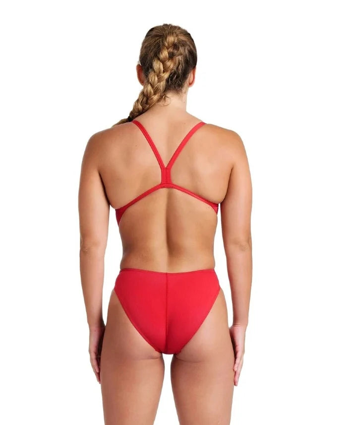 Arena | Team Swimsuit | Challenge Solid | Red / White
