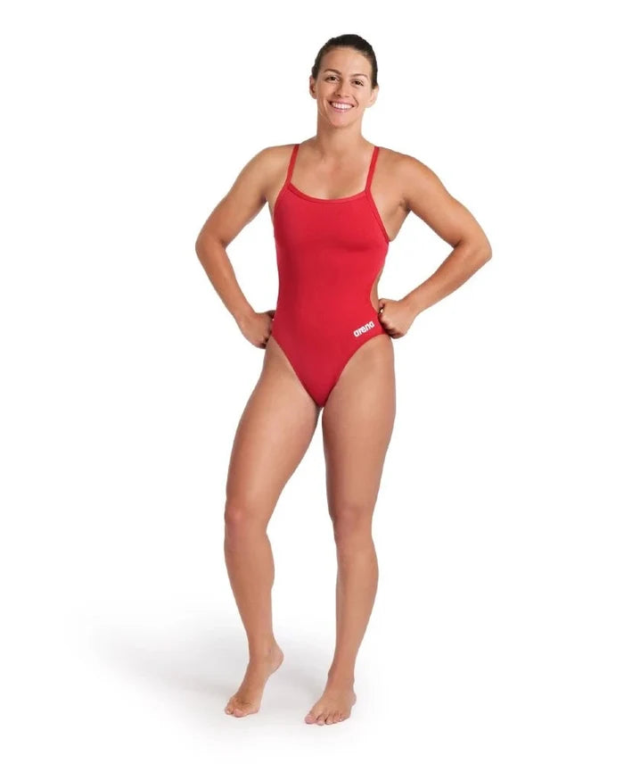 Arena | Team Swimsuit | Challenge Solid | Red / White
