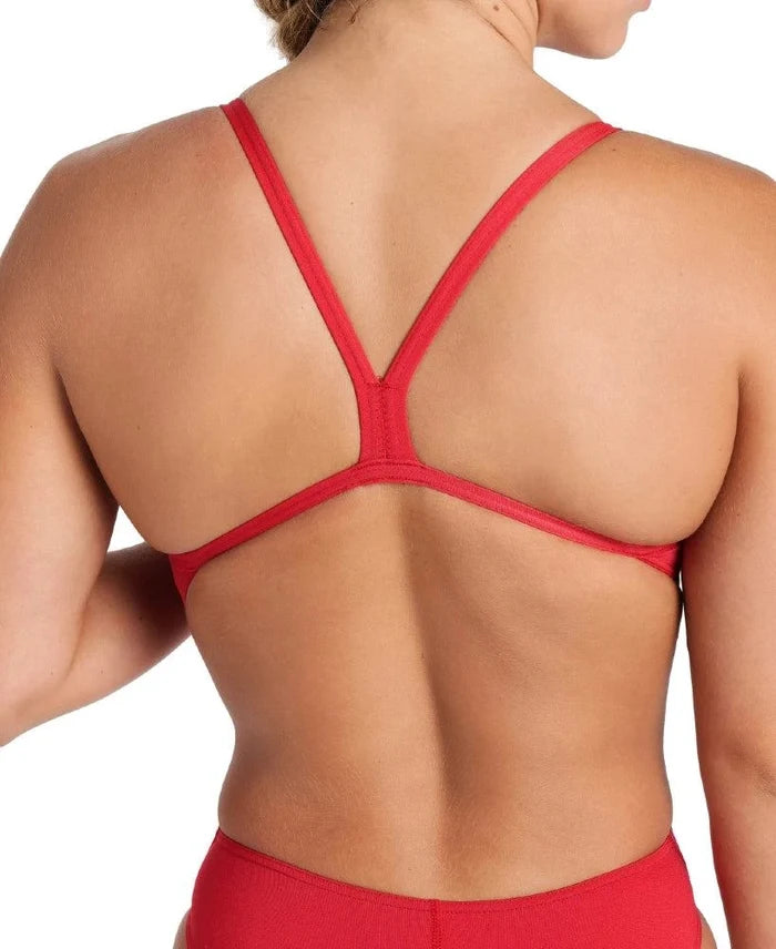 Arena | Team Swimsuit | Challenge Solid | Red / White