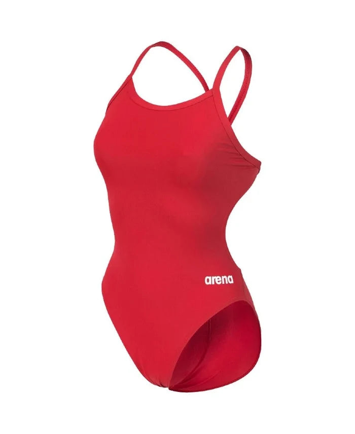 Arena | Team Swimsuit | Challenge Solid | Red / White