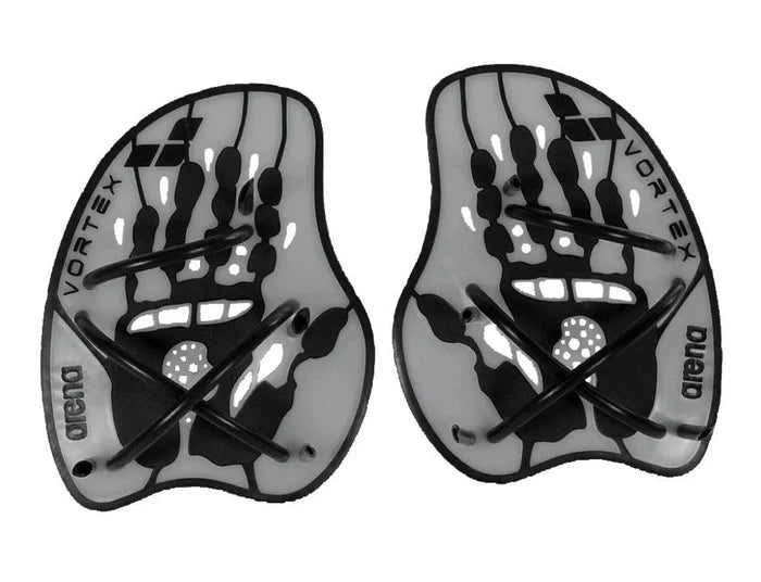 Arena | Vortex Hand Paddle | Silver / Black