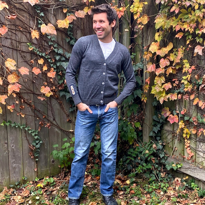 Ari Alpaca Cardigan - Dark Gray
