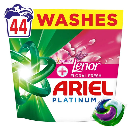Ariel Platinum + Lenor All-In-1 Laundry Pods 44w