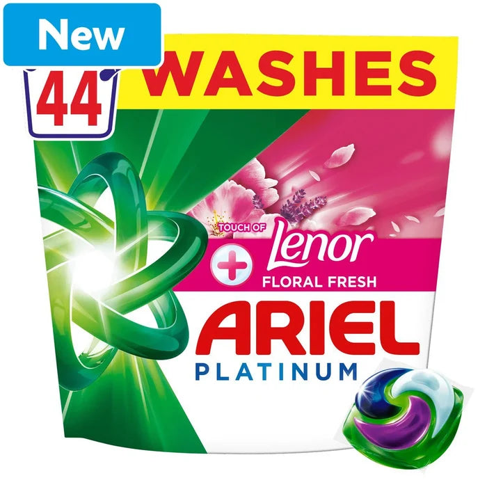 Ariel Platinum + Lenor All-In-1 Laundry Pods 44w