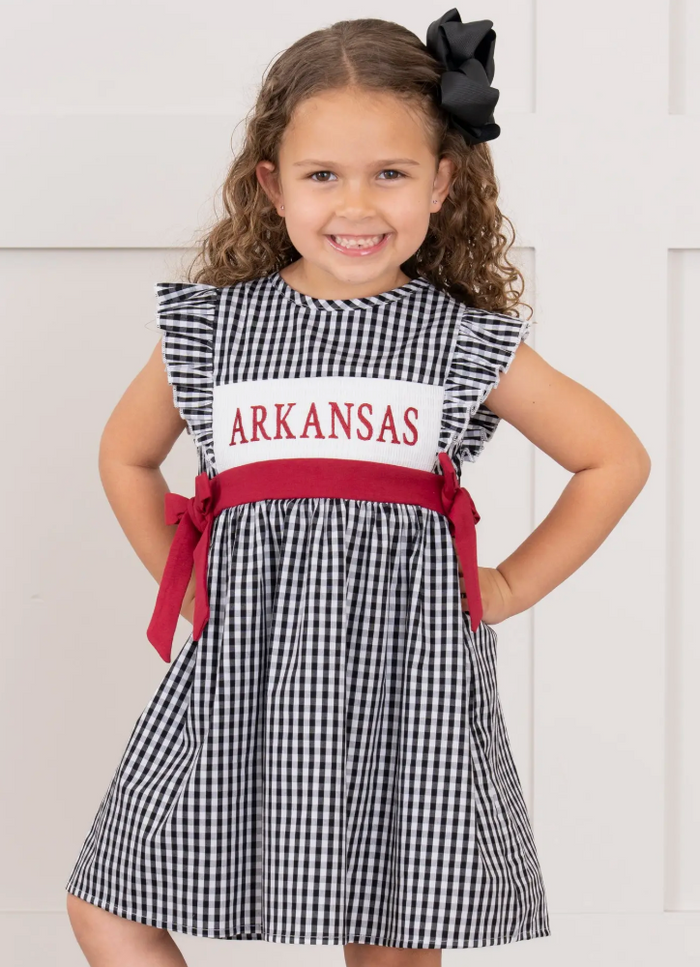 Arkansas Smocked Gingham Dress