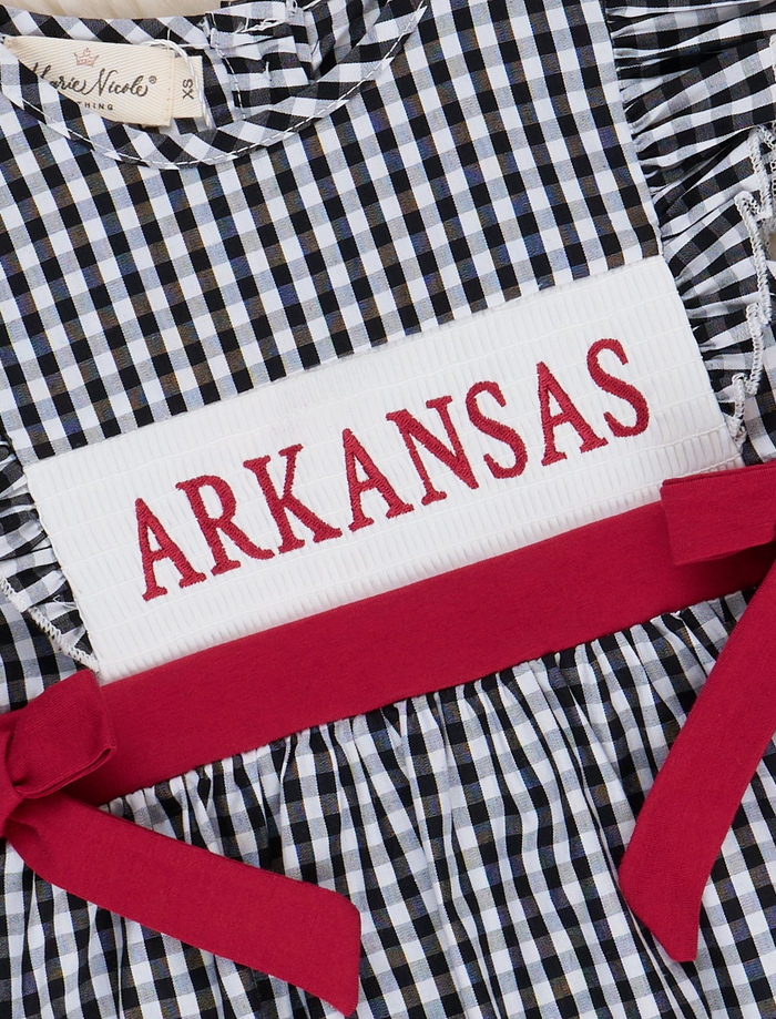 Arkansas Smocked Gingham Dress