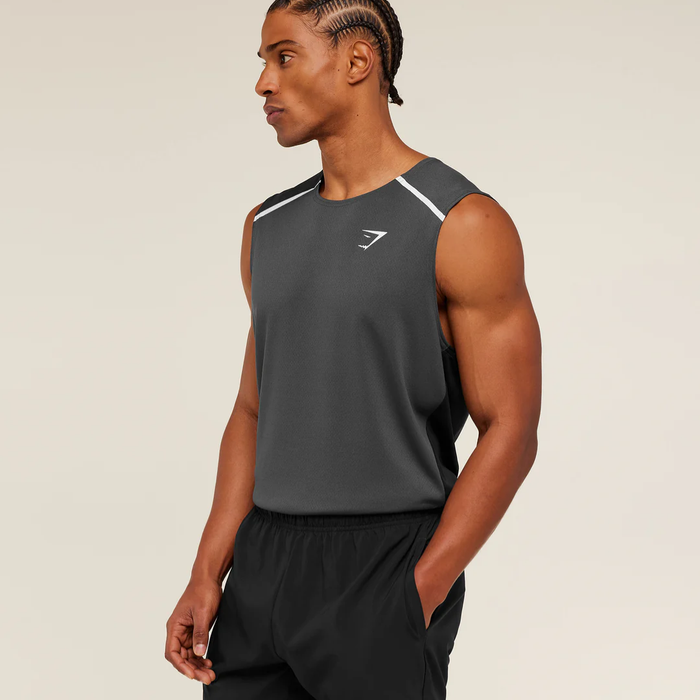 Arrival Contrast Tank - Grey/Black