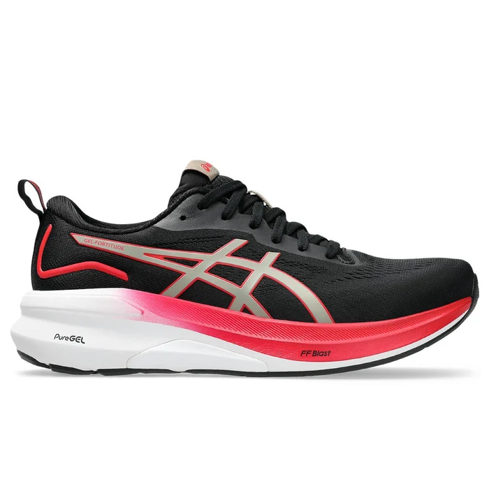 Asics | Gel-Fortitude | Black / Speed Red | Dames