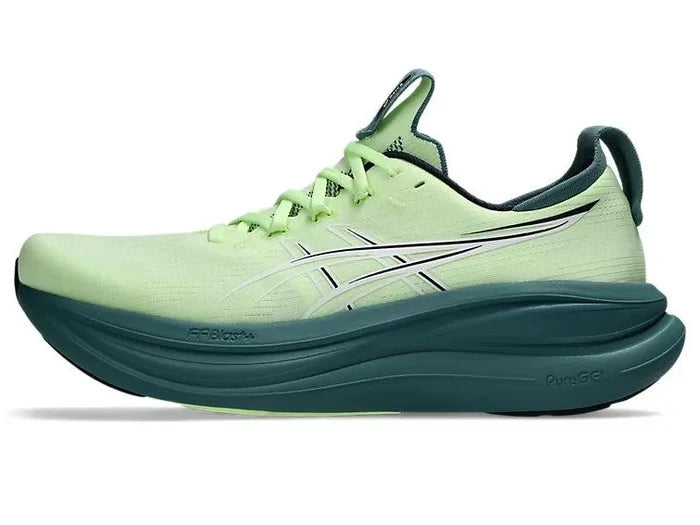 Asics | Gel-Nimbus 28 | Illuminate Yellow / Foggy Teal | Heren
