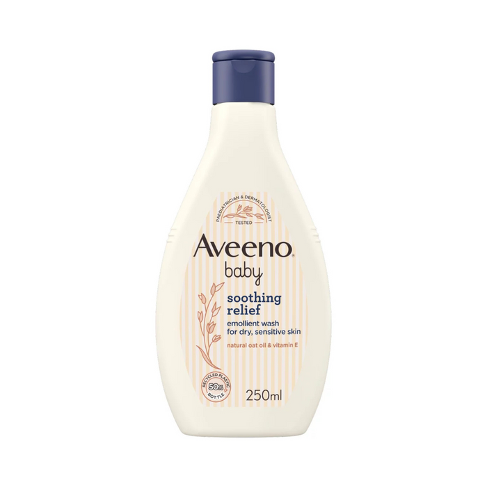 Aveeno Baby Soothing Relief Emollient Wash For Dry, Sensitive Skin 250ml