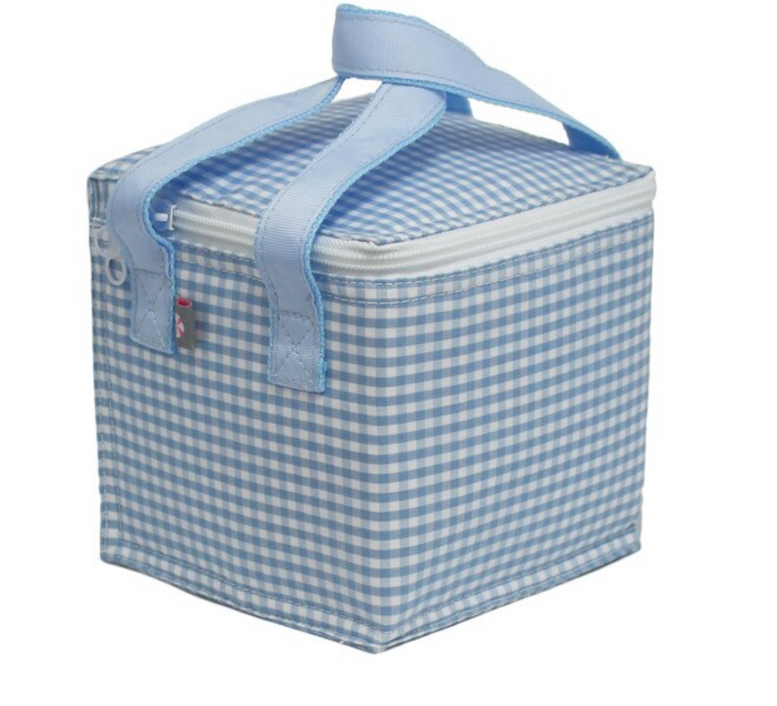 Baby Blue Gingham Snack Square