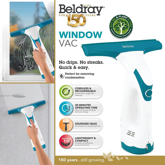 Beldray Cordless Rechargeable Window Vacuum