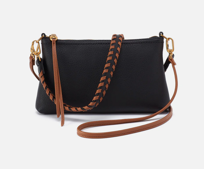 Black Darcy Crossbody In Pebbled Leather