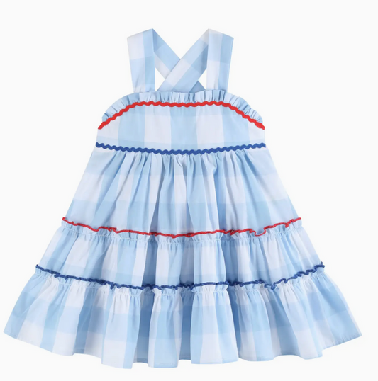 Blue Gingham Sundress