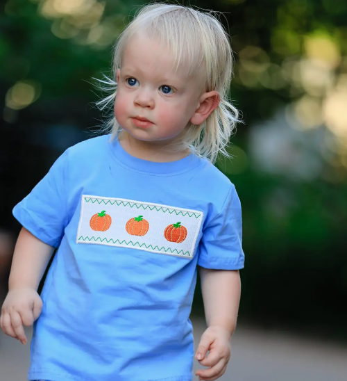 Blue Pumpkin Smock Embroidery set