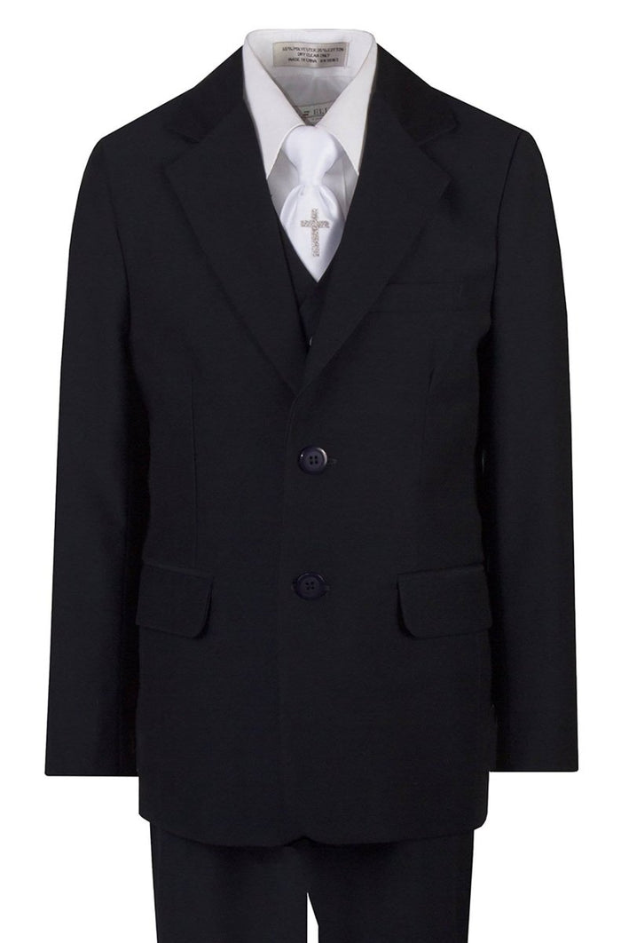 Boys 5 / Navy Blue and Silver