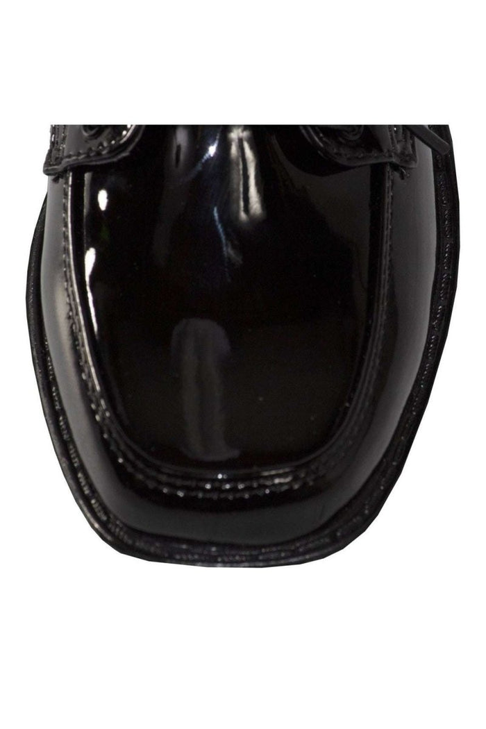 Tuxgear Boys Square Toe Patent Leather Shiny Tuxedo Shoes Communion and Weddings - Tuxgear