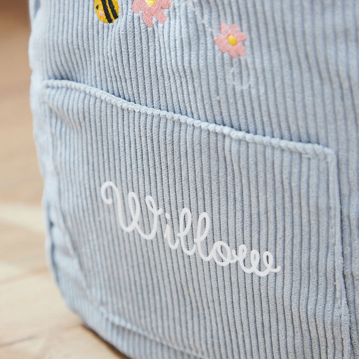Bumblebee Blue Cord Mini Backpack