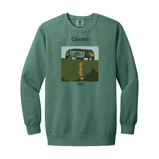 Dim Gray Camaro 1979 Horizon Graphic Crewneck Sweatshirt
