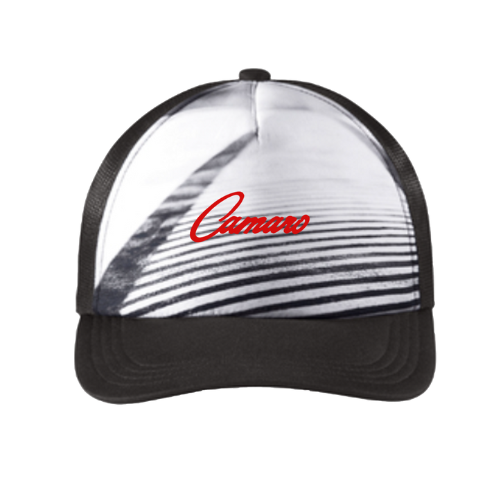 Light Gray Camaro C5 Photo Real Snapback Hat