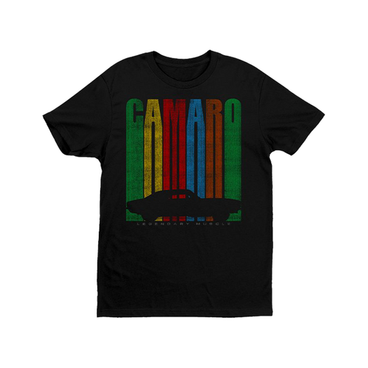 Black Camaro Legendary Long Stripes T-Shirt