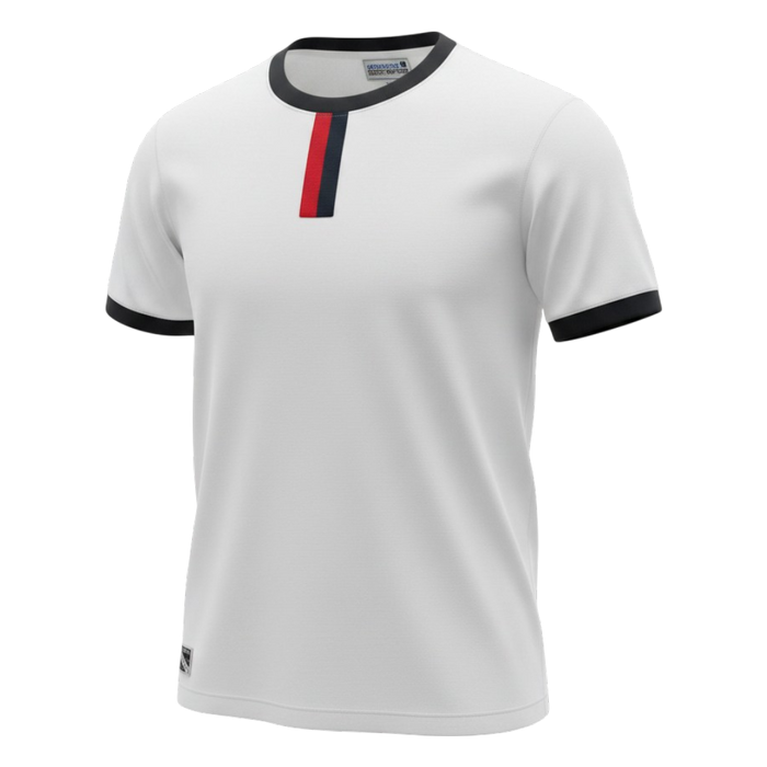 Camp Tab Ringer Tee - Red/Navy