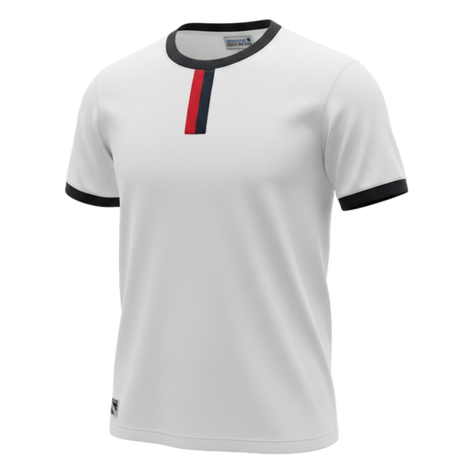 Camp Tab Ringer Tee - Red/Navy