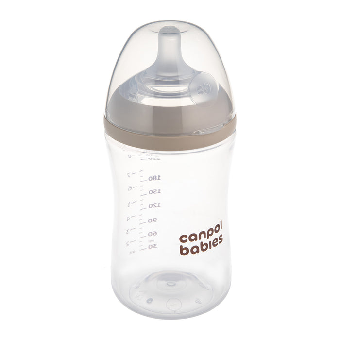 Canpol babies® Anti-colic bottle with dual-flow teat Natural Shape 260ml – slika 2