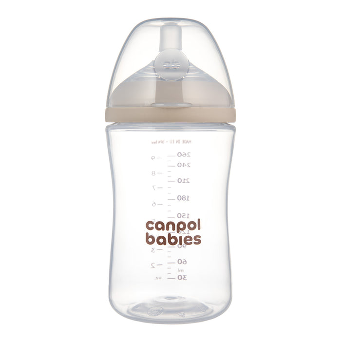 Canpol babies® Anti-colic bottle with dual-flow teat Natural Shape 260ml – slika 3