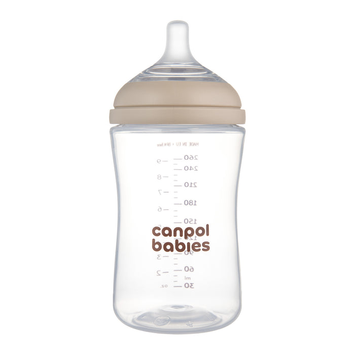 Canpol babies® Anti-colic bottle with dual-flow teat Natural Shape 260ml – slika 4