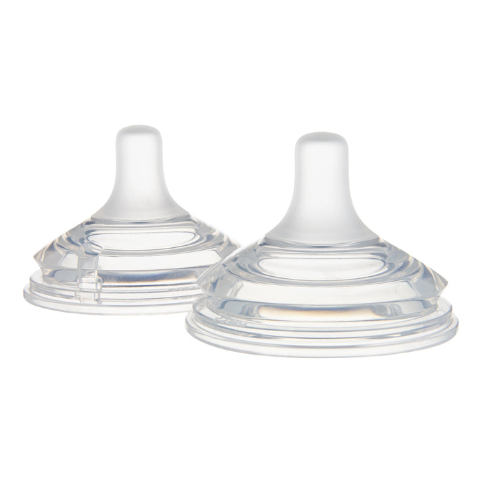 Canpol babies® Anti-colic two-area silicone soother Natural Shape 3m+ 2 pcs – slika 2