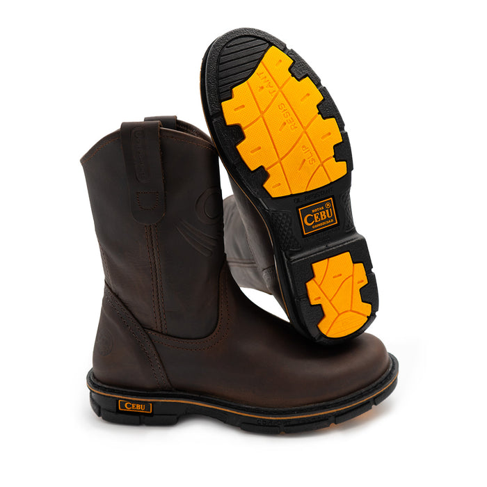 CEBU Men's Max Steel Toe Wellington Work Boot — Steel Toe Protection