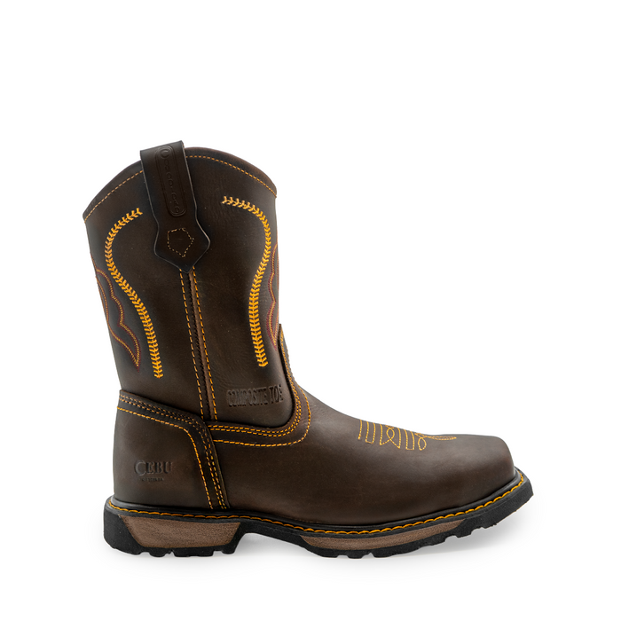 CEBU Men's Rodeo Composite-Toe Work Boot