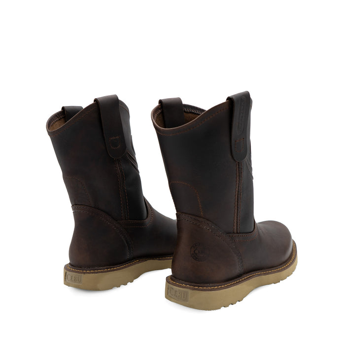 Durable leather upper on Rul 500 work boots for men