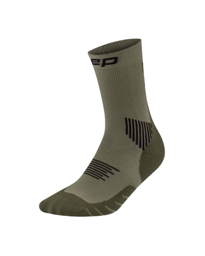 CEP | Run Compression Socks | Mid Cut | Dames | Olive