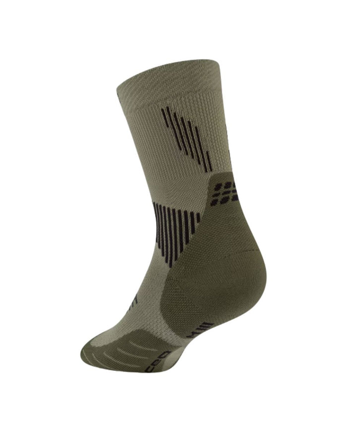 CEP | Run Compression Socks | Mid Cut | Dames | Olive