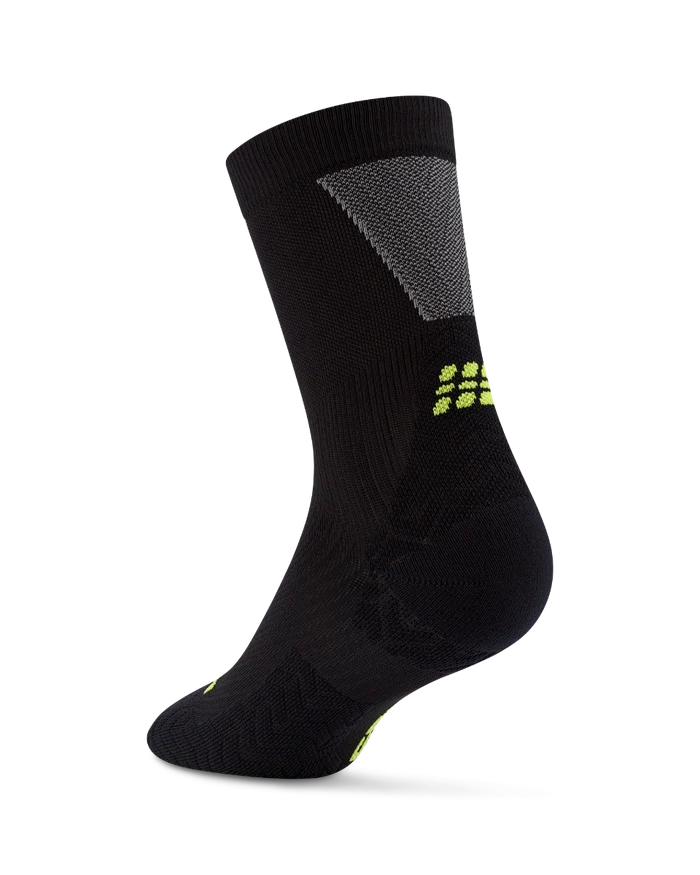 CEP | Run Ultralight Socks | Mid Cut | Heren | Black / Grey