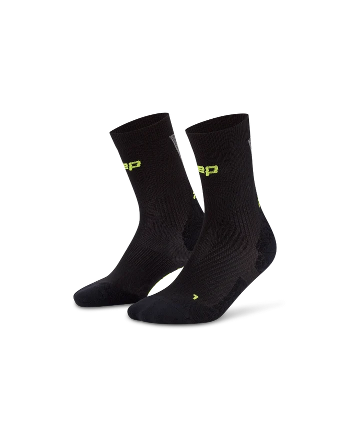 CEP | Run Ultralight Socks | Mid Cut | Heren | Black / Grey
