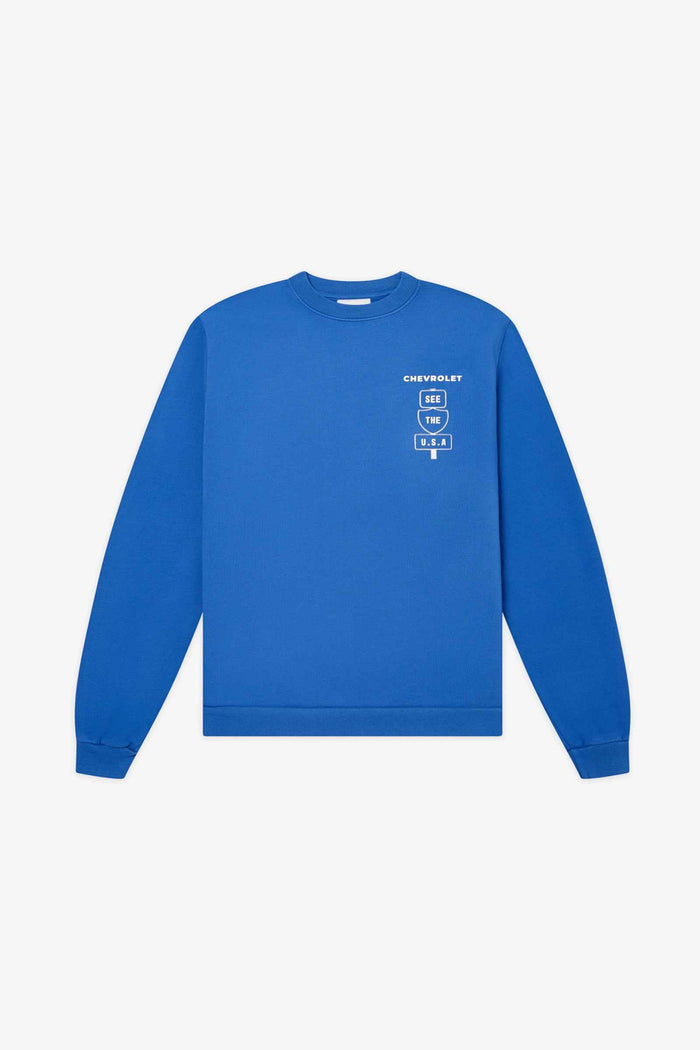 Chevrolet Blue Highway Crewneck - Chevrolet Merchandise