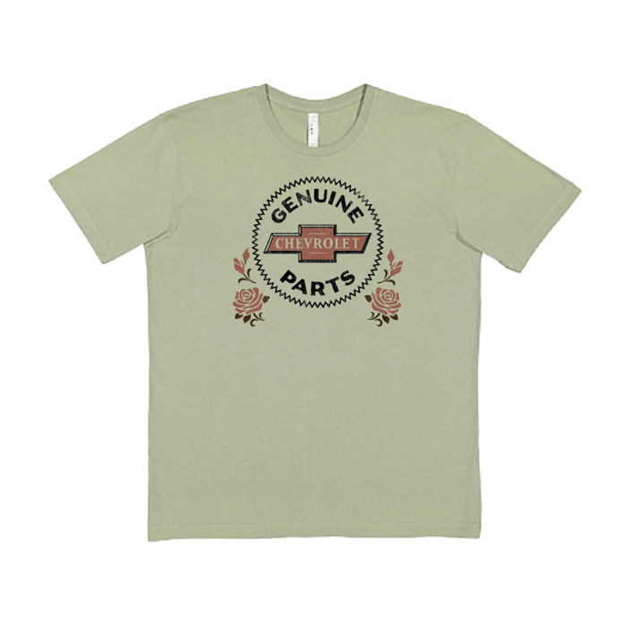 Dark Gray Chevrolet Genuine Parts Roses T-Shirt