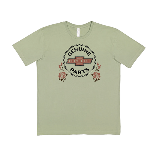Dark Gray Chevrolet Genuine Parts Roses T-Shirt
