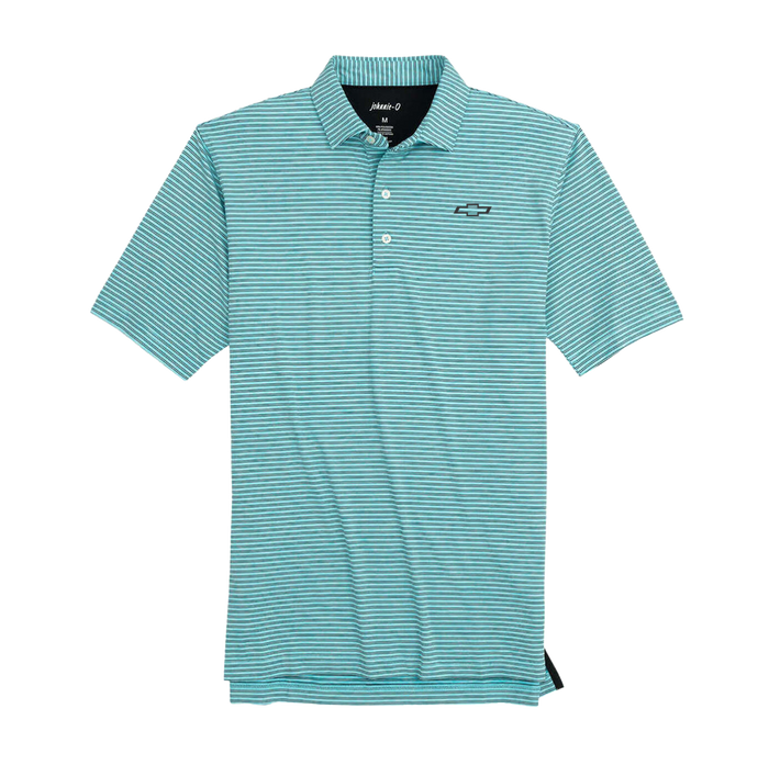 Chevrolet Men's Johnnie-O Striped Jersey Performance Polo