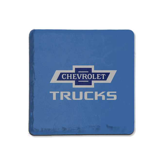 Chevy Trucks 100 Blue Stone Coaster