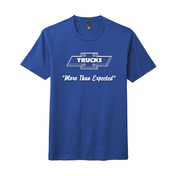 Dark Slate Blue Chevy Trucks "More Than Expected" Graphic T-Shirt