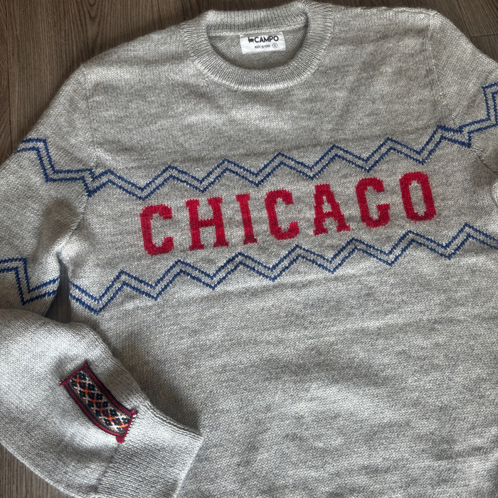 Chicago Alpaca Crew Neck Sweater - Light Gray (WS)