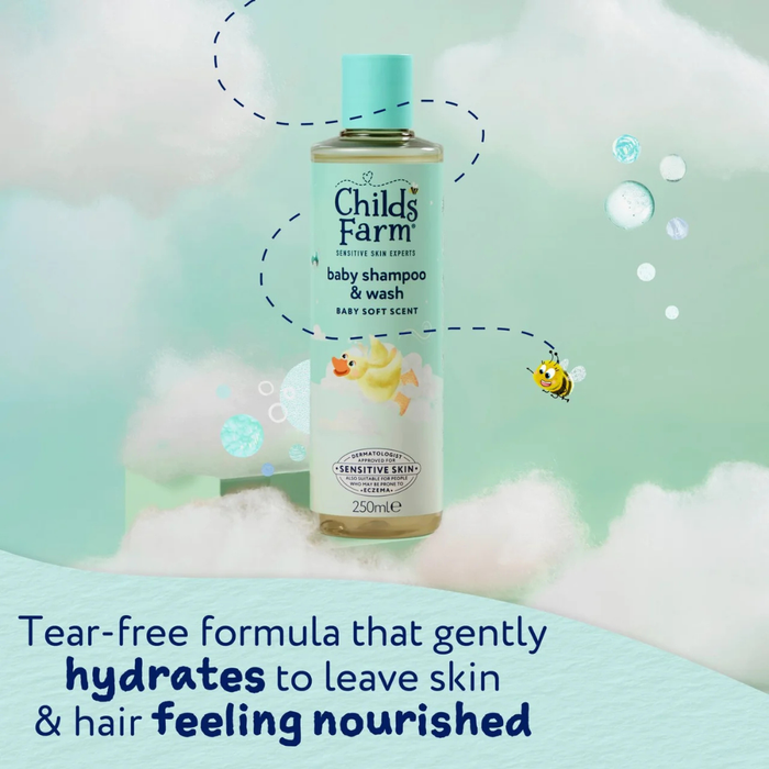 Childs Farm Baby Shampoo & Wash Baby Soft Scent 250ml