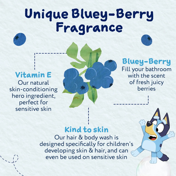 Childs Farm Hair & Body Wash Bluey-Berry 250ml